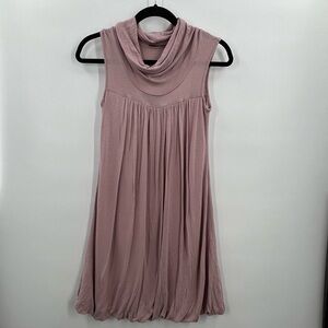 Soprano Sleeveless Cowl Neck Bubble Shirt Ladies Small